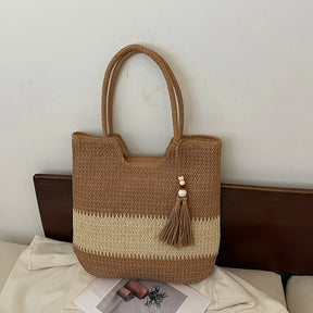 Bolsa Trançada em Vime - Oceana