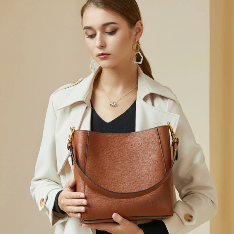 Bolsa de Couro Grande - Madam Valência