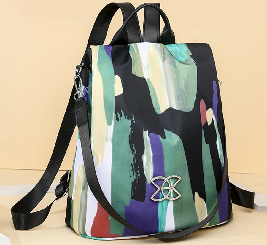 Mochila de Náilon Bordada - Lisboa