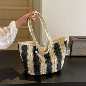 Bolsa Trançada em Vime - Coralia