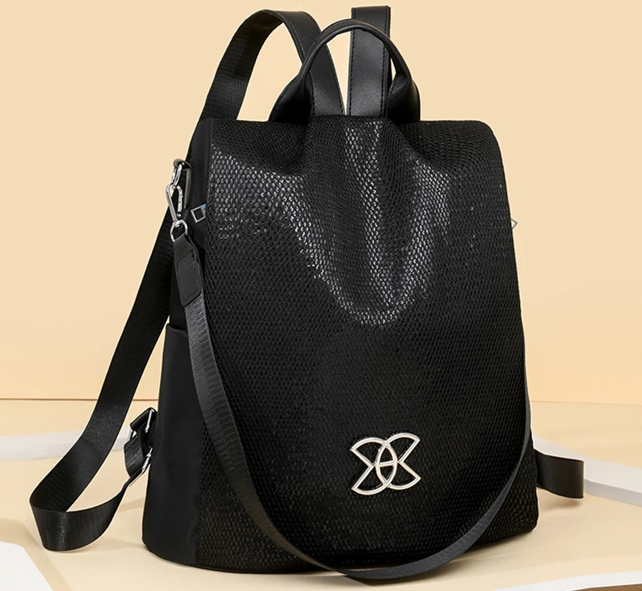 Mochila de Náilon Bordada - Lisboa