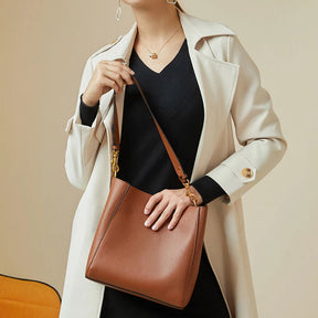 Bolsa de Couro Grande - Madam Valência