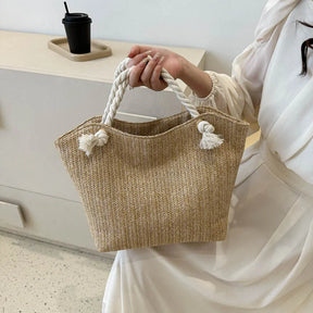 Bolsa Tecida à Mão - Ráfia