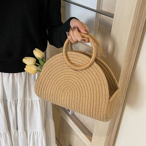 Bolsa Trançada em Vime - Mirasol