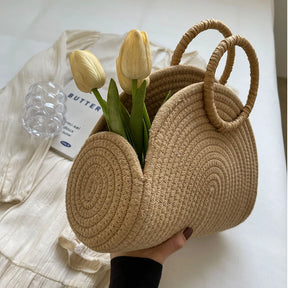 Bolsa Trançada em Vime - Mirasol