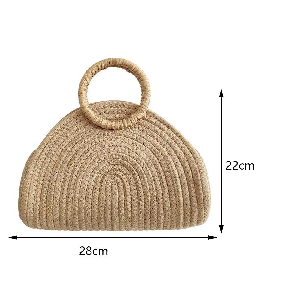 Bolsa Trançada em Vime - Mirasol