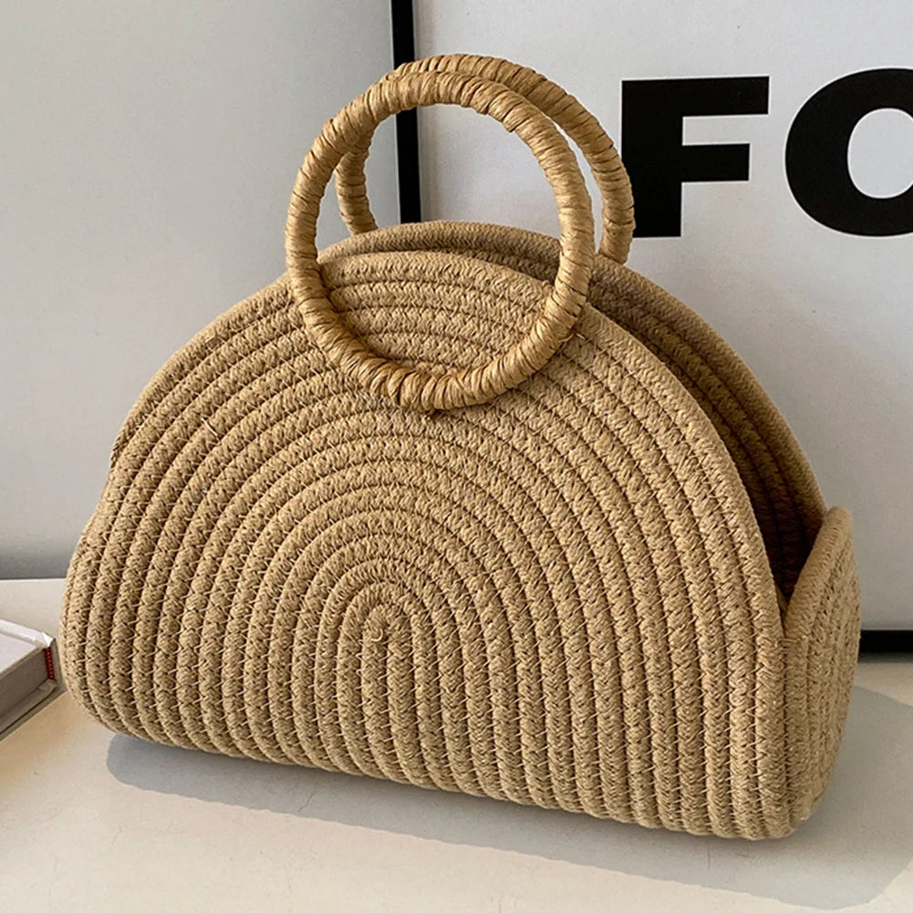 Bolsa Trançada em Vime - Mirasol