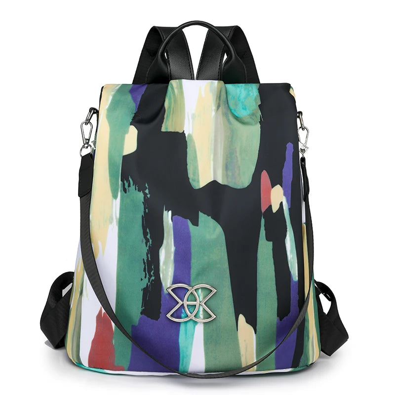 Mochila de Náilon Bordada - Lisboa