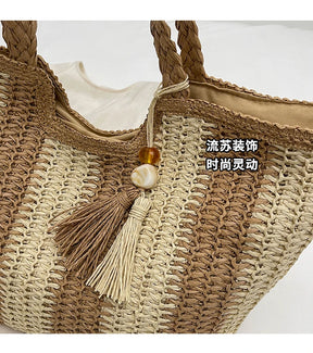 Bolsa Trançada em Vime - Coralia