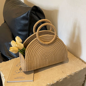 Bolsa Trançada em Vime - Mirasol