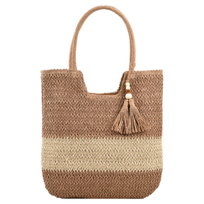 Bolsa Trançada em Vime - Oceana